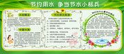 节约用水宣传栏模板下载