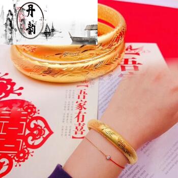 老凤祥同款国金黄凤手镯一对999足金镯子女金新款结婚