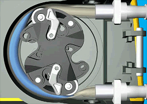 3d print a parametric peristaltic pump in one piece