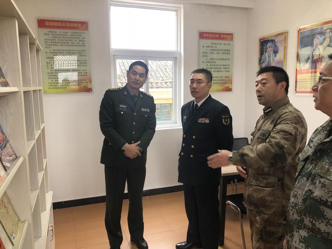 舟山警备区司令王京东到菜园镇检查指导乡镇人武部正规化建设