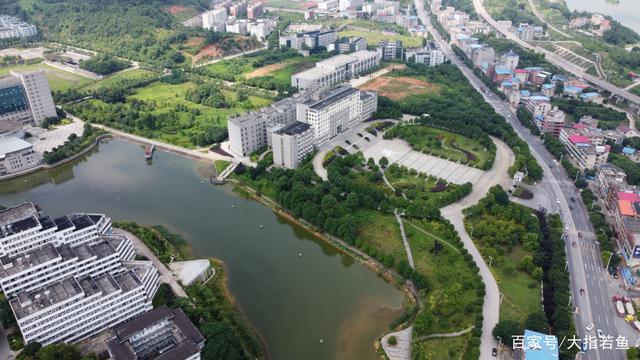 航拍邵阳学院七里坪校区