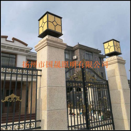 家用庭院别墅门头灯厂家设计定制 户外大门围墙景观门柱灯批发