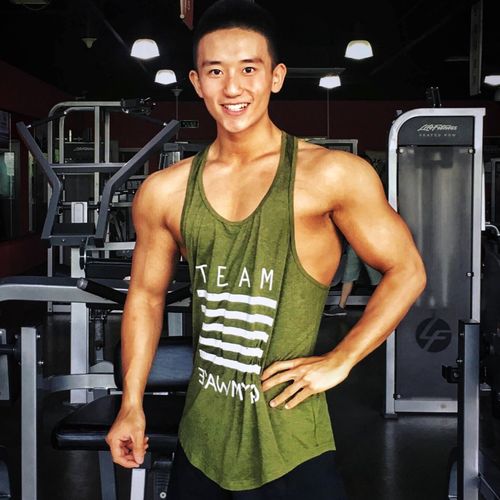 gymwave2017夏季健美背心男欧美风格科技面料耐