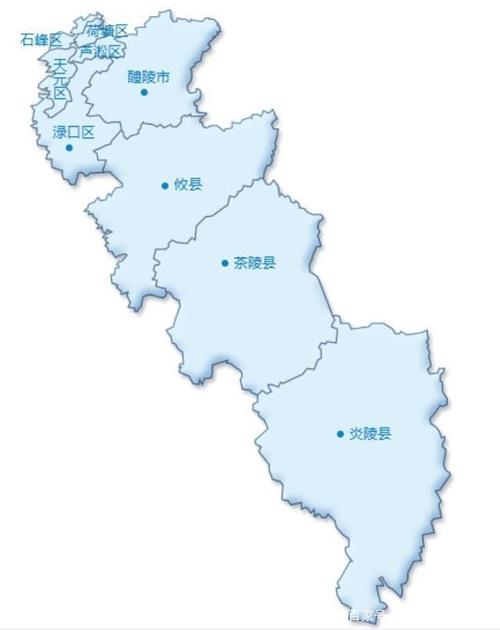 中国行政区划——湖南株洲