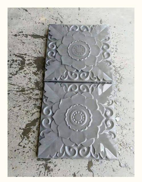 仿砖雕模具青砖塑料模具砖雕模具艺术青砖模具水泥荷花仿古砖模型