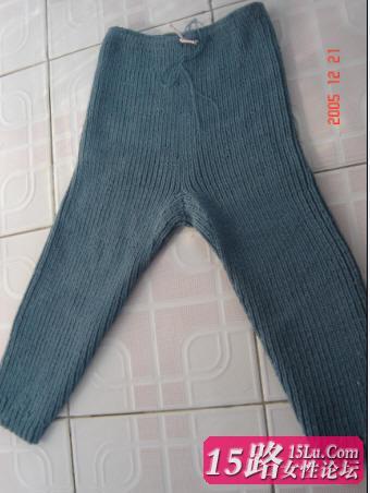 封裆裤的织法,有详细图片教程