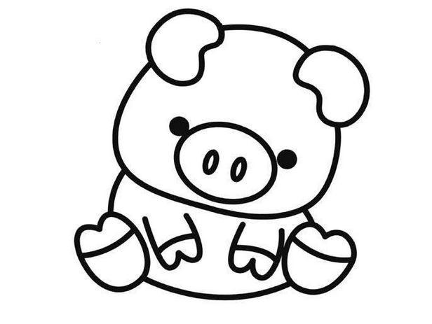 [简笔画动物画]可爱动物画