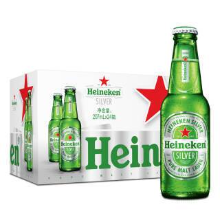 heineken 喜力 星银(heineken silver)啤酒207ml*24瓶
