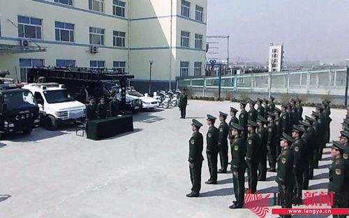 武警临沂支队直属大队一中队授枪仪式庄严举行