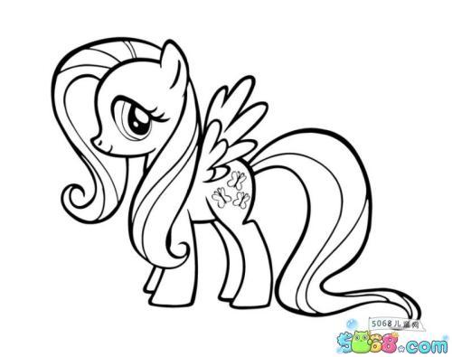 小马宝莉里面的柔柔简笔画