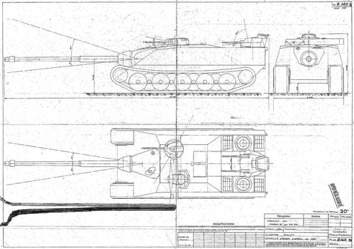 因为之前说过amx 50的底盘直接来自amx m4(1948),而amx ac这个代号