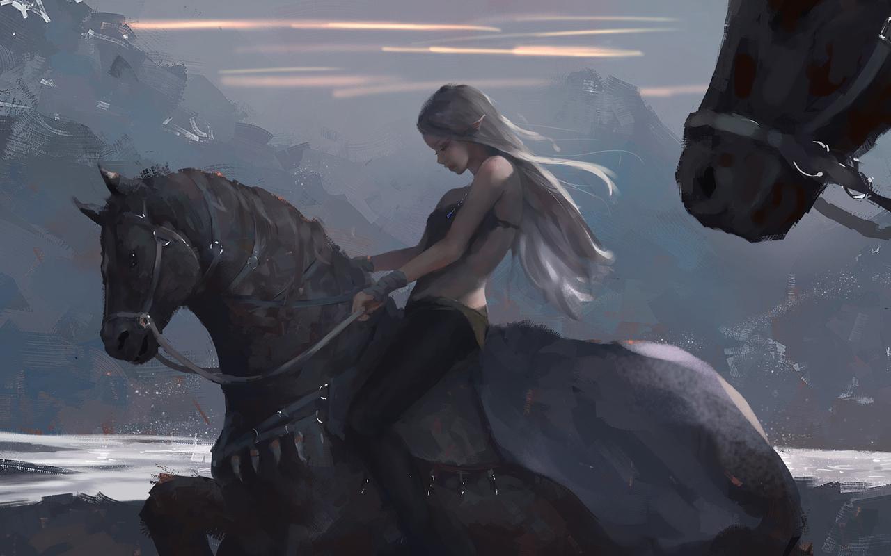 漫画鬼刀ghost blade by wlop高清壁纸