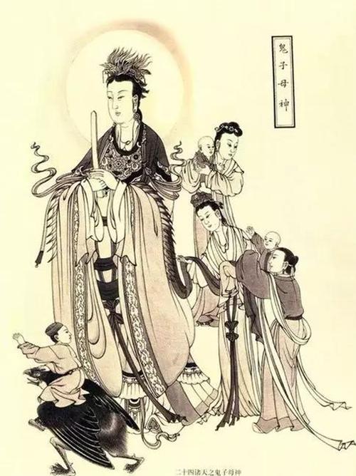 鬼子母皈依佛门后,偏重于对妇女和儿童的保护.