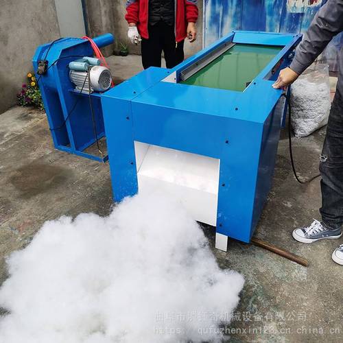 懒人沙发充棉机ly100公仔棉开松机丝绵纤维棉开棉机