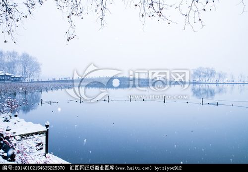 杭州西湖雪景