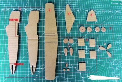 硬纸板手工制作飞机详细图解教程