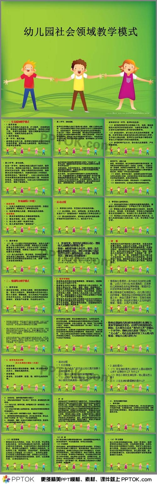幼儿园社会领域教学模式ppt课件