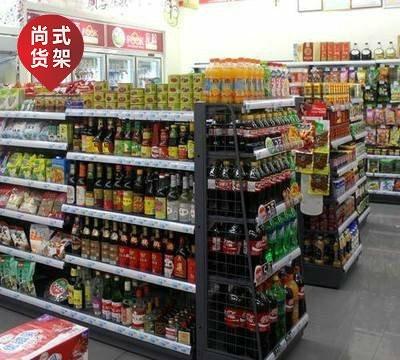 成都双面超市货架 超市货架展示架便利店零食陈列架