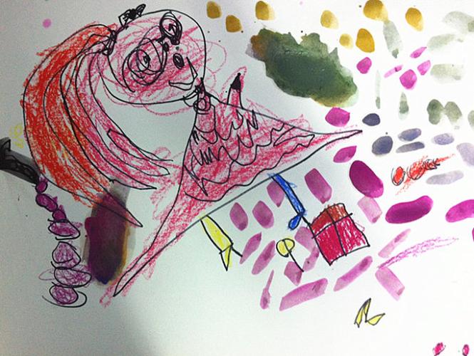 【白杉树班】绘画:水龙头创想