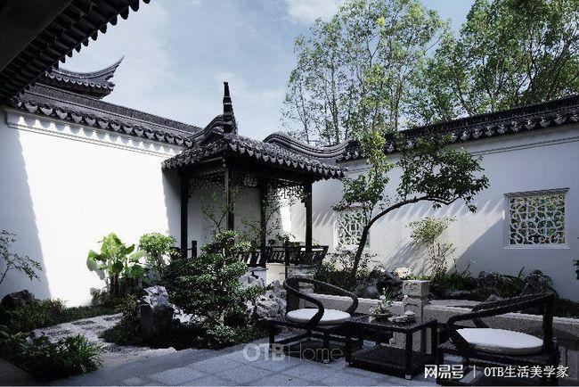 otbhome|绿城桃花源|合院别墅玩转中式 现代风格