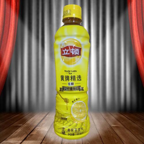 立顿纤爽果茶蜜桃低糖果味茶饮料445ml茶饮料