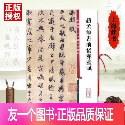 赋彩色放大本中国碑帖繁体旁注孙宝文行草楷书毛笔字临摹练习书法集