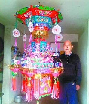 云安玲珑子母灯流传400多年 寓意添丁添福