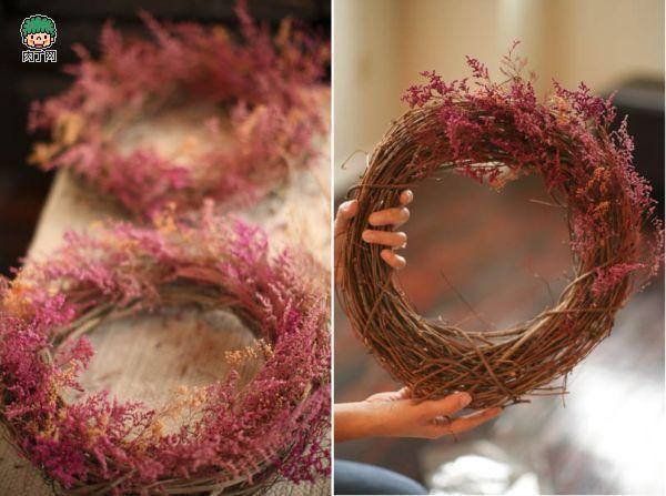 绚丽多姿的圣诞花环diy手工制作图集