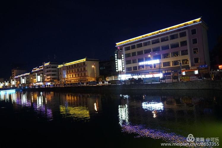 楚雄桃源湖夜景