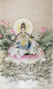 《妙法莲花观世音》歌词:观音宏誓深如海,百千万劫不思议,倒驾慈航为