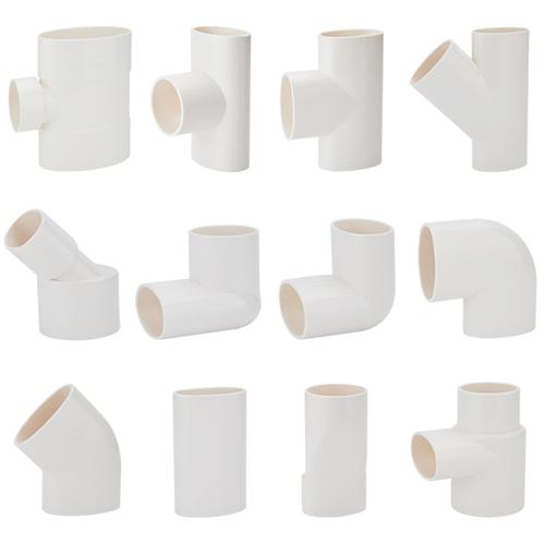 扁管pvc110配件卫生间移位排水管下水管扁转圆三通