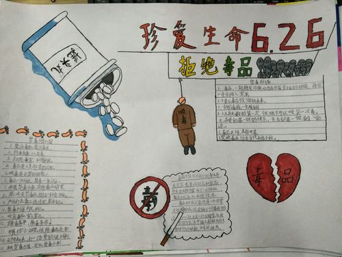 三年级"禁毒"手抄报比赛