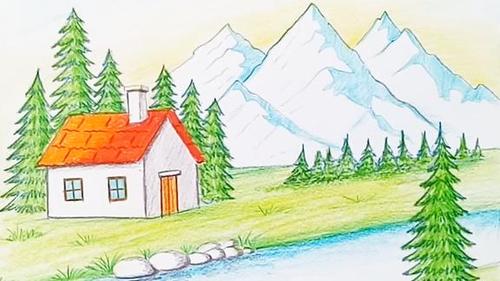 美的不要不要的彩铅风景画 零基础也能轻松学会!