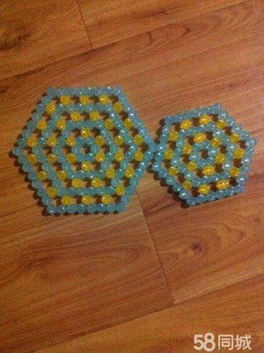 diy手工串珠隔热垫成品