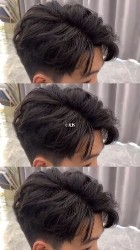 2021男生最火中分纹理烫发,烫了都说好看_发型_烫发_中长发_气垫烫