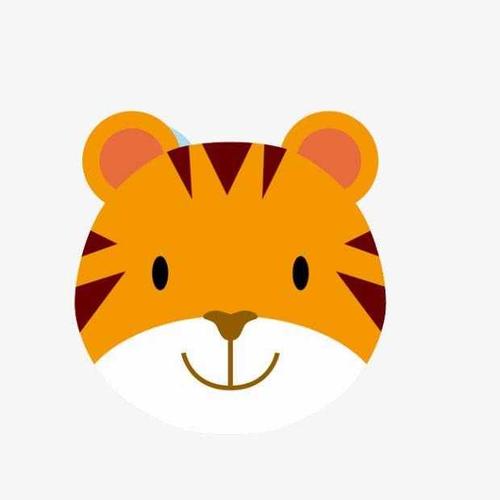 老虎头卡通图片卡通老虎头像图片可爱