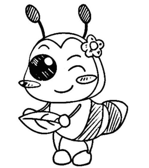 蚂蚁怎么画 卡通蚂蚁的画法图片步骤素描-www.uzones.