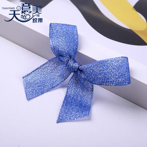 彩葱带礼品包装盒手打蝴蝶结 金银彩葱丝带蝴蝶结 手工定做小花