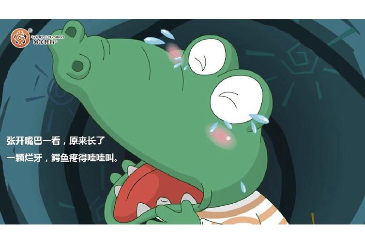 写美篇 【共读寄语】     故事主要讲小鳄鱼爱吃糖不爱刷牙导致牙疼