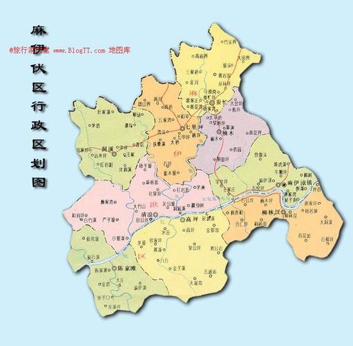 怀化地图怀化城市及行政区划地图地图; 沅陵县麻伊伏区行政区划地图