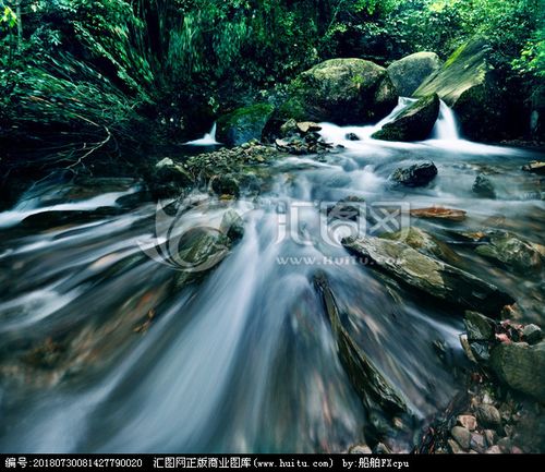 意境小溪流水