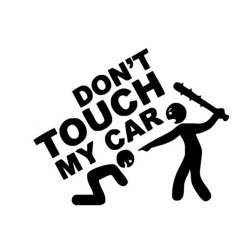 供应欧美热销款don"t touch my car汽车贴纸 反光个性车身贴纸