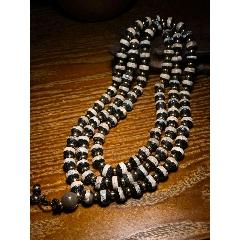 老玛瑙一线药师珠佛珠念珠项链_玛瑙_真诚玉园【7788