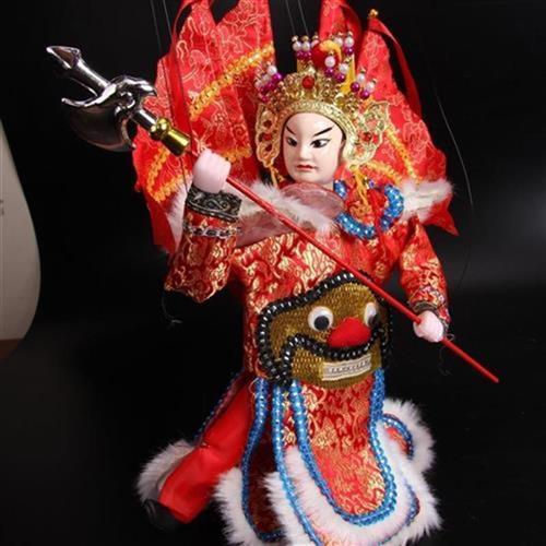提线木偶京剧武生三国武将吕布中国文化6条线木偶