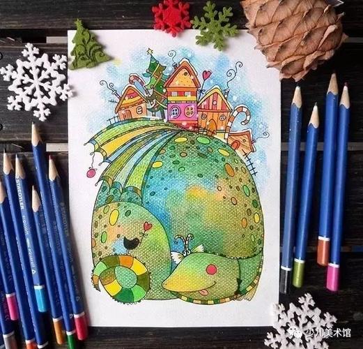 27.28日四开彩铅插画课例1