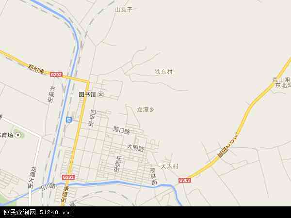 中国吉林省吉林市龙潭区龙潭地图(卫星地图)