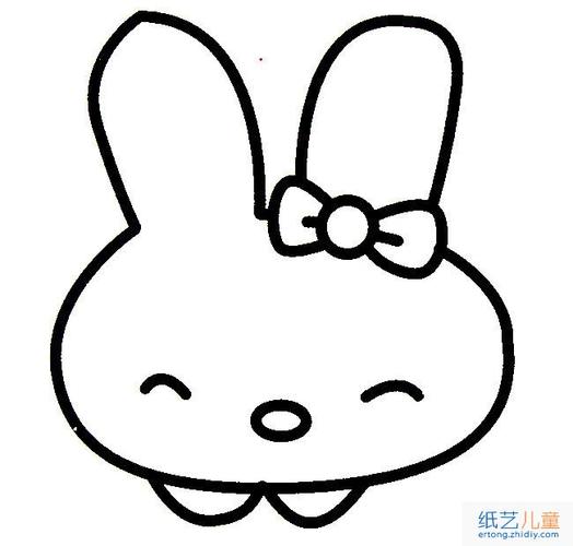 卡通萌兔子动物简笔画步骤图片大全