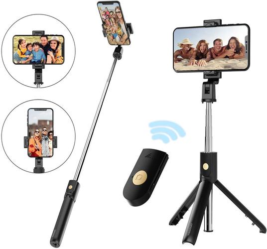 k10蓝牙手机支架横拍竖拍直播三脚架k10s自拍杆 手机便携自拍通用