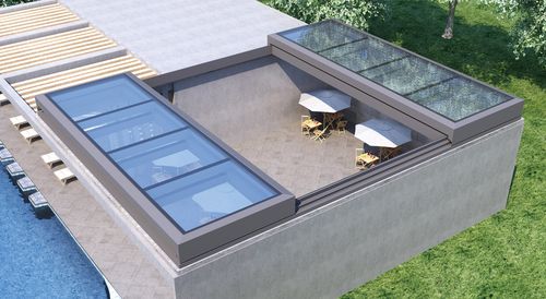 更重要的是适而贴近自然,特别适合大型的游泳池,开合屋顶,采光井,阳光