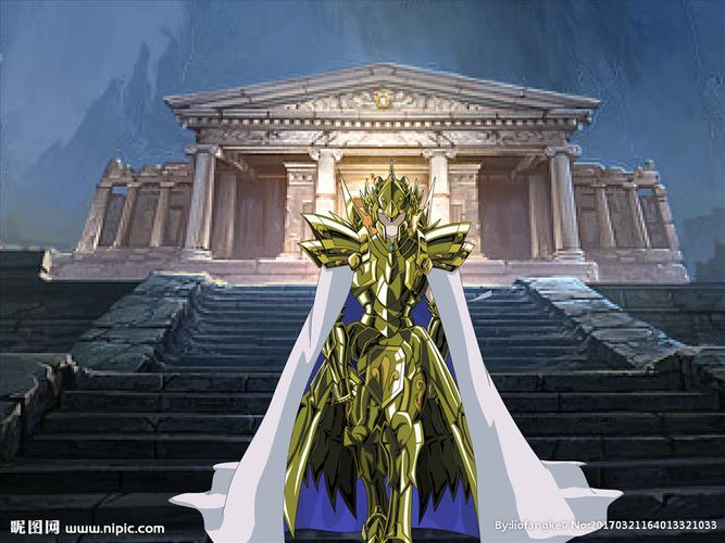 手绘双鱼座黄金圣斗士图片